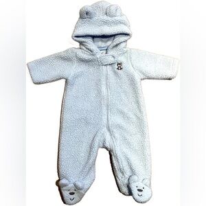 🦋Blue Bear Sherpa Bunting